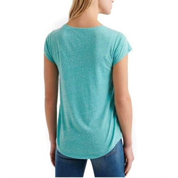 S small new lucky brand peacock bird graphic Tshirt tee top NEW NWT green - Picture 3 of 11